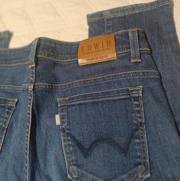 🇯🇵 Edwin Dark Blue Women's Skinny Jeans - Picture 2 of 7